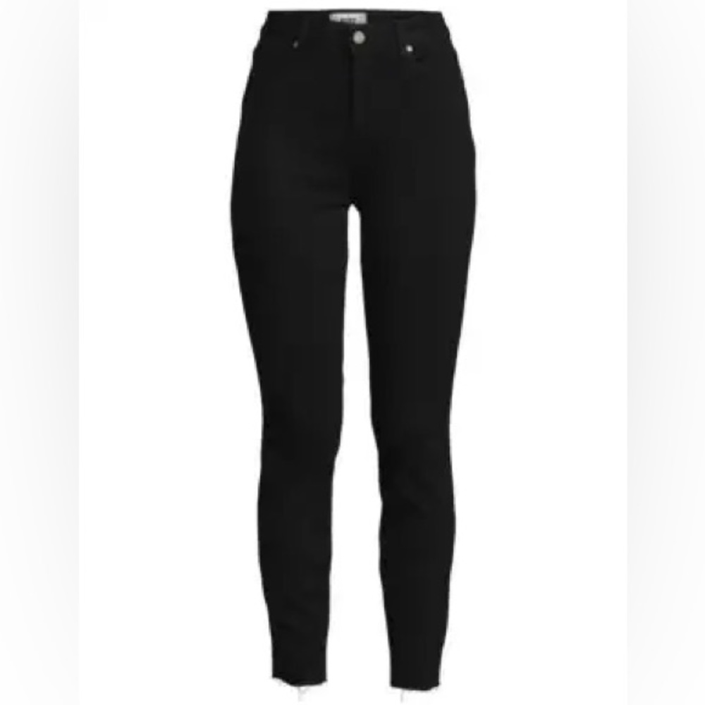 Paige Hoxton Raw Hem Ankle Jeans - Black - Size 29 - Like New Condition -